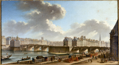 Le Pont-Neuf et la Cité, vus du quai de Conti by Nicolas-Jean-Baptiste Raguenet