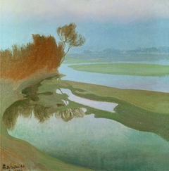 Le Rhône à Avignon by Charles-Marie Dulac