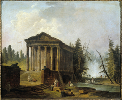 Le Temple antique by Hubert Robert