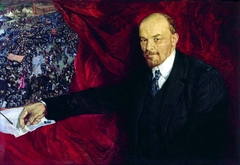 Lenin and manifestation by Isaak Brodsky