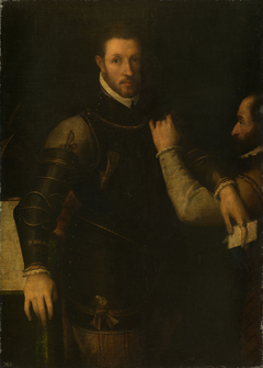 Ludovico Gonzaga (1539-1595) with his Servant. by Anonymous