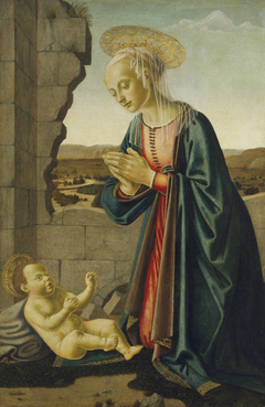 Madonna Adoring the Christ Child by Francesco Botticini