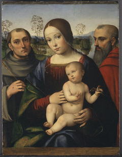 Madonna and Child with Saints Francis and Jerome by Francesco Francia