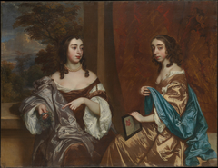 Mary Capel (1630–1715), Later Duchess of Beaufort, and Her Sister Elizabeth (1633–1678), Countess of Carnarvon by Peter Lely