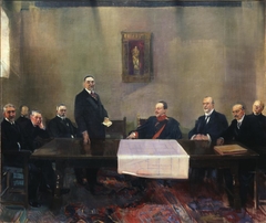 Meeting of the Patronato of the Casa-Museo de El Greco, Toledo by Joaquín Sorolla