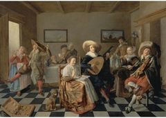 Merry Company making Music by Jan Miense Molenaer