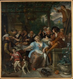 Merry Company on a Terrace by Jan Havicksz. Steen