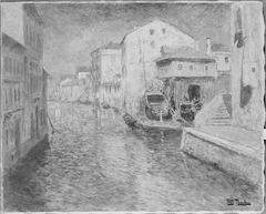 Moonlight on a Canal, Venice by Frits Thaulow