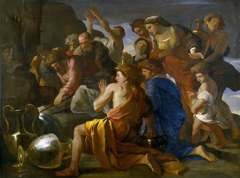 Moses Sweetening the Bitter Waters of Marah by Nicolas Poussin