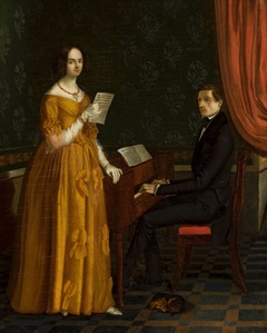 Music performance (Liszt's music lesson) by Anonymous