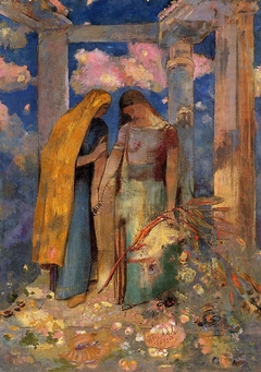 Mystical Conversation by Odilon Redon