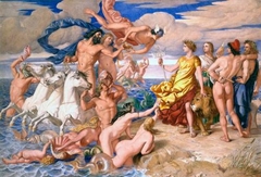 Neptune Resigning The Empire Of The Sea To Britannia by William Dyce - William Dyce - ABDAG010741 by William Dyce