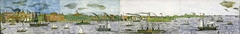 New York Harbor Panorama by Lawrence W Ladd