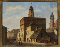 Old town hall at the Wolnica square in Kazimierz, Kraków by Aleksander Gryglewski