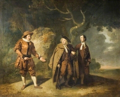 Parsons, Bransby, And Watkyns In A Scene From Lethe by Johann Zoffany