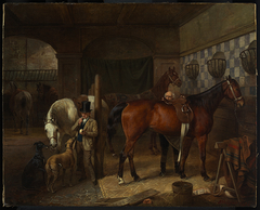 Pferdestall by Franz Krüger