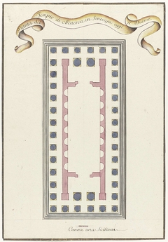 Plattegrond van Minerva tempel te Syracuse by Louis Mayer