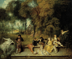 Pleasures of Love by Antoine Watteau