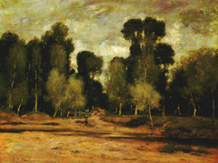 Poplars by László Paál