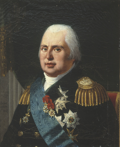 Portrait de Louis XVIII (1755-1824), roi de France by Robert Lefèvre