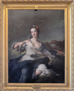 Portrait de Louise Henriette de Bourbon-Conti, duchesse d'Orléans en Hébé. by Jean-Marc Nattier