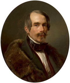 Portrait of a man in a fur by unknown