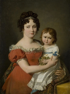 Portrait of A.P. Mailevskaya with Her Daughter by Nicolas de Courteille