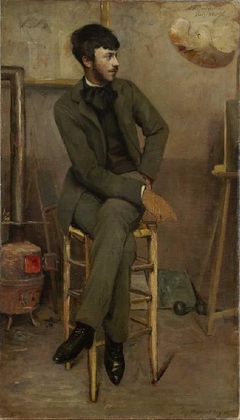 Portrait of a Painter in a Parisian Studio by Ottilie Roederstein