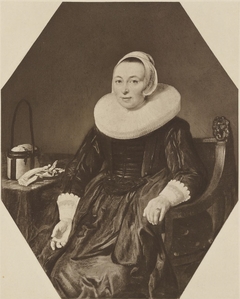 Portrait of a seated woman by Thomas de Keyser