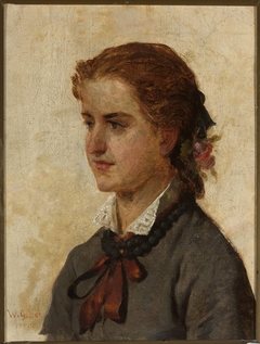 Portrait of a young girl by Wojciech Gerson