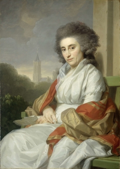 Portrait of Cornelia Rijdenius, Wife of Johannes Lublink II by Johann Friedrich August Tischbein