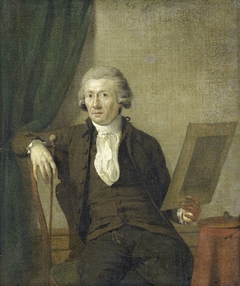 Portrait of Egbert van Drielst, Painter by Jan Ekels II