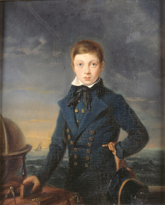 Portrait of Gerardus de Lange (1817-..), kwekeling aan de Kweekschool voor de Zeevaart te Amsterdam by Pieter Gerardus Bernhard