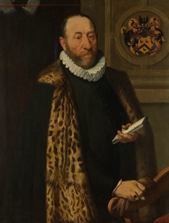 Portrait of Mattheus Augustijnsz Steyn, Councilor in the College of the Admiralty of the Northern Quarter in Dokkum by Pieter Pietersz. I