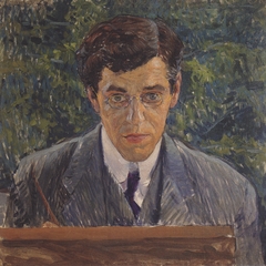 Portrait of the painter Carl Otto Czeschka by Koloman Moser