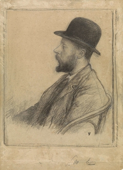 Portret van George Hendrik Breitner by Jan Veth