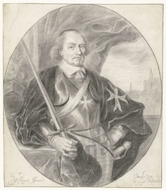 Portret van graaf Johan Maurits by Cornelis van Dalen II