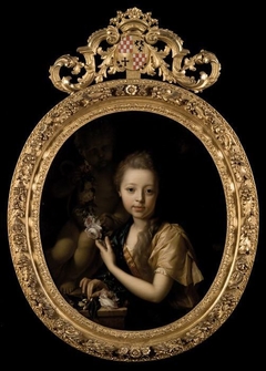 Portret van Maria van der Werff (1692-1731) by Adriaen van der Werff