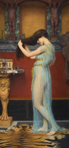 Preparing for the Bath by John William Godward