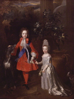 Prince James Francis Edward Stuart; Princess Louisa Maria Theresa Stuart by Nicolas de Largillière