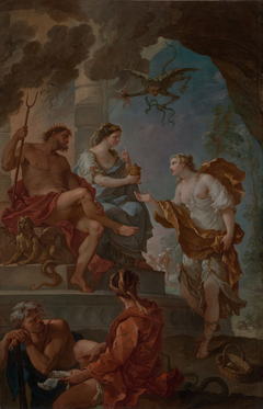 Psyche Obtaining the Elixir of Beauty from Proserpine by Charles-Joseph Natoire