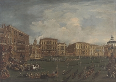 Regatta in Volta di Canal by Francesco Guardi