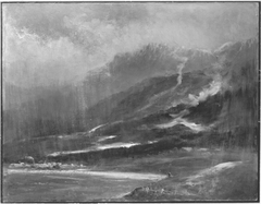 Regenwetter im Inntal bei Rosenheim by Heinrich Richard Reder