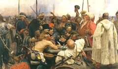 Reply of the Zaporozhian Cossacks by Ilya Repin