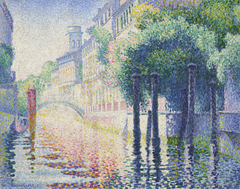 Rio San Trovaso, Venise by Henri-Edmond Cross