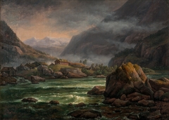 River in Hardanger by Johan Christian Dahl