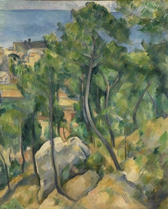 Rochers, pins et mer à l'Estaque by Paul Cézanne