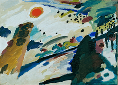 Romantic Landscape / Romantische Landschaft by Wassily Kandinsky