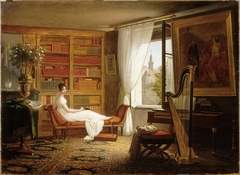 Room of Madame Recamier at the Abbaye-aux-Bois. by François-Louis Dejuinne