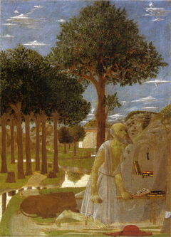 Saint Jerome penitent by Piero della Francesca